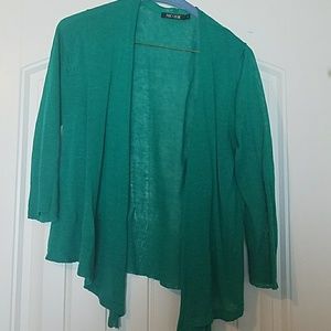 Mic +Zoe green cardigan